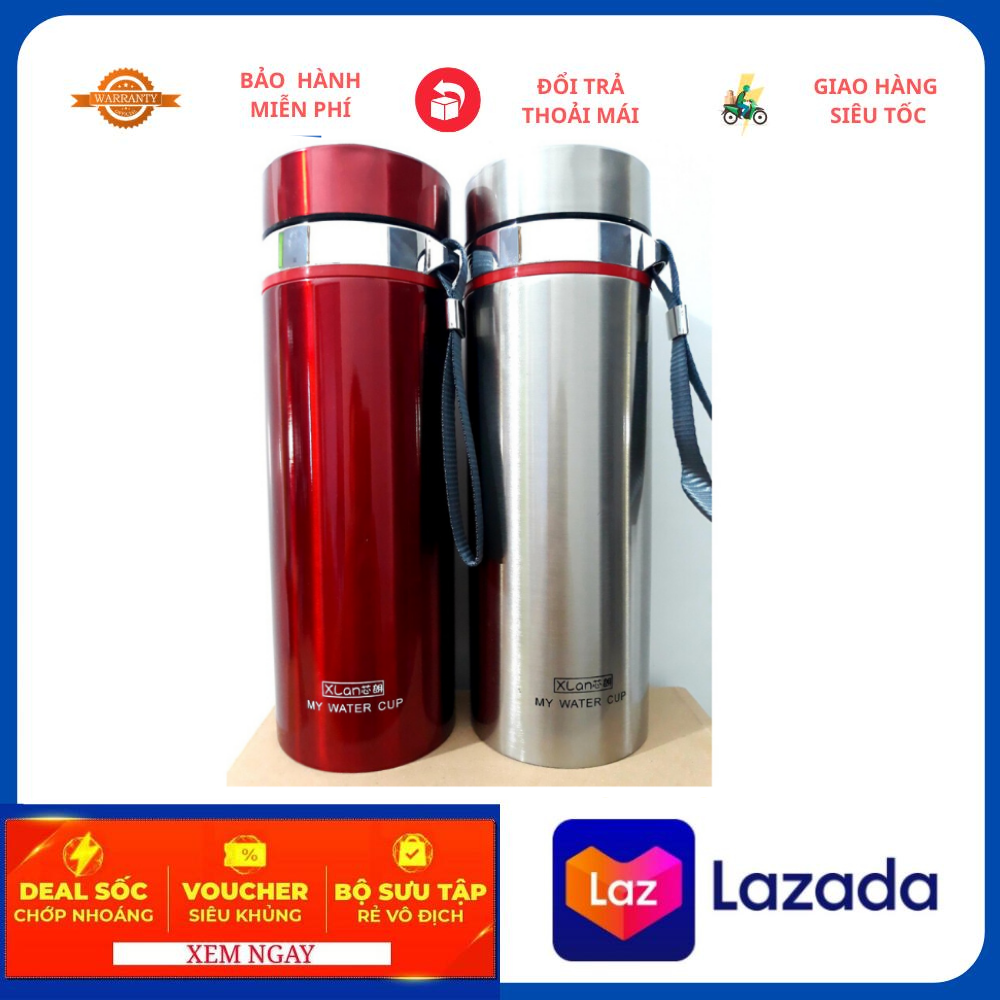 Bình Giữ Nhiệt Có Lưới Lọc 1000ml Chất Liệu Inox 304 Cao Cấp (Giao Mẫu Ngẫu Nhiên)