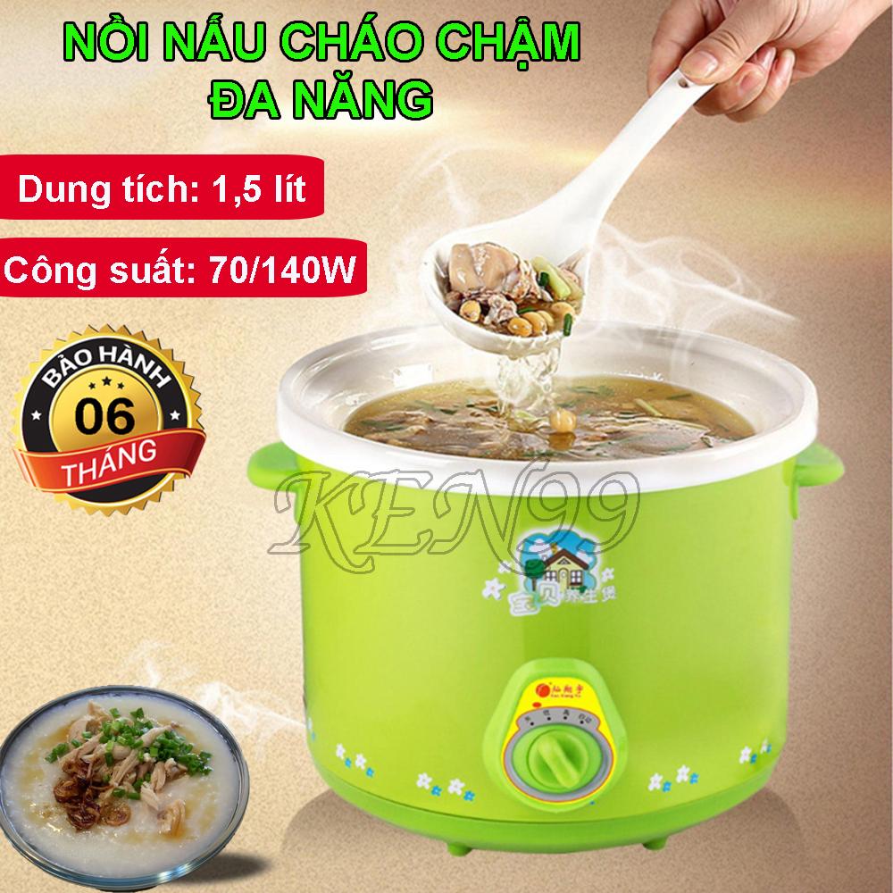 Nồi áp suất nấu cháo cho bé,Nồi nấu cháo chậm giúp hấp thu hoàn toàn chất dinh dưỡng trong thức ăn, an toàn cho bé yêu khi sử dụng, BẢO HÀNH 1 ĐỔI 1 BỞI KEN 99