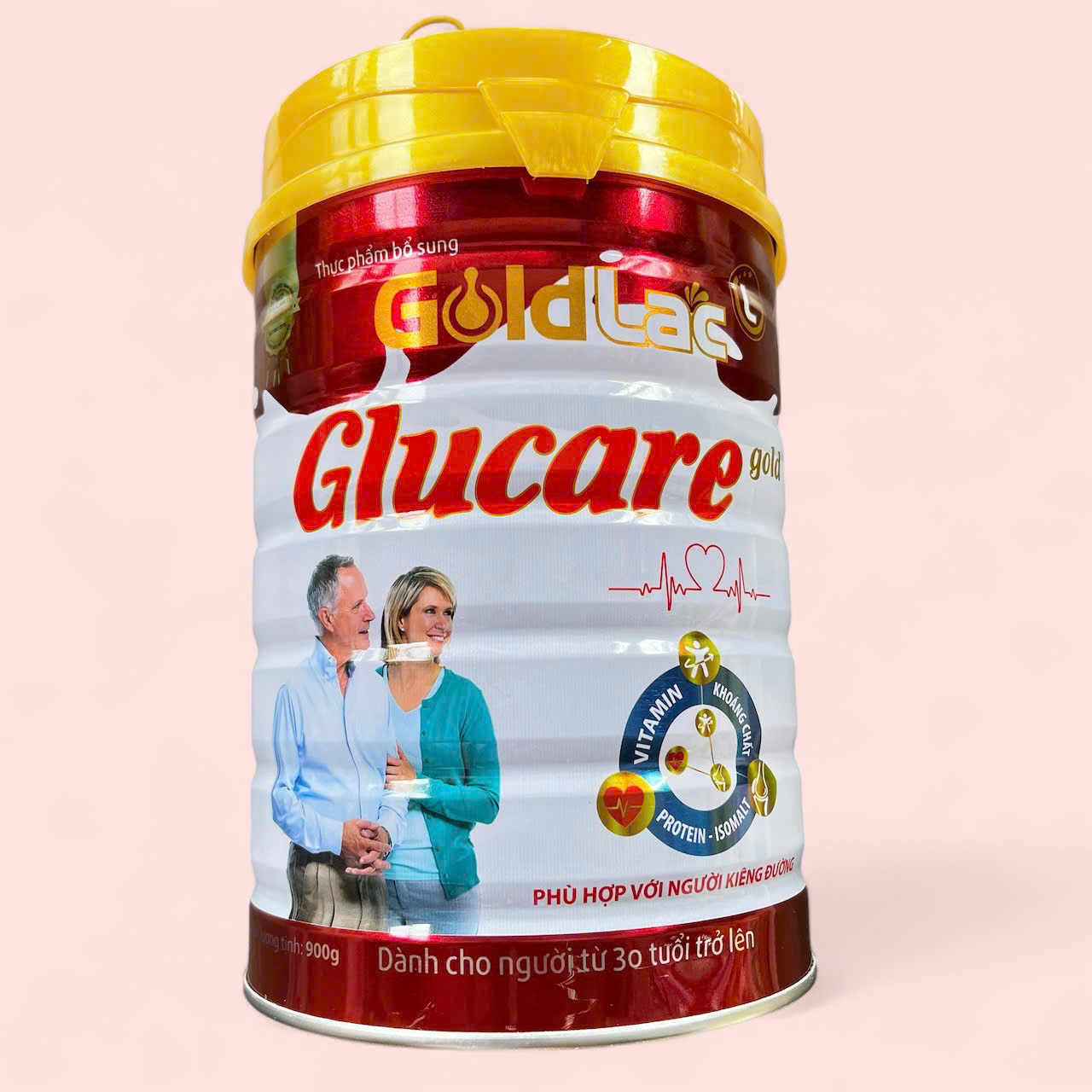  Sữa tiểu đường GLUCARE GOLDLAC cho người tiểu đường đái tháo đường phục hồi sức khỏe lon 900g 