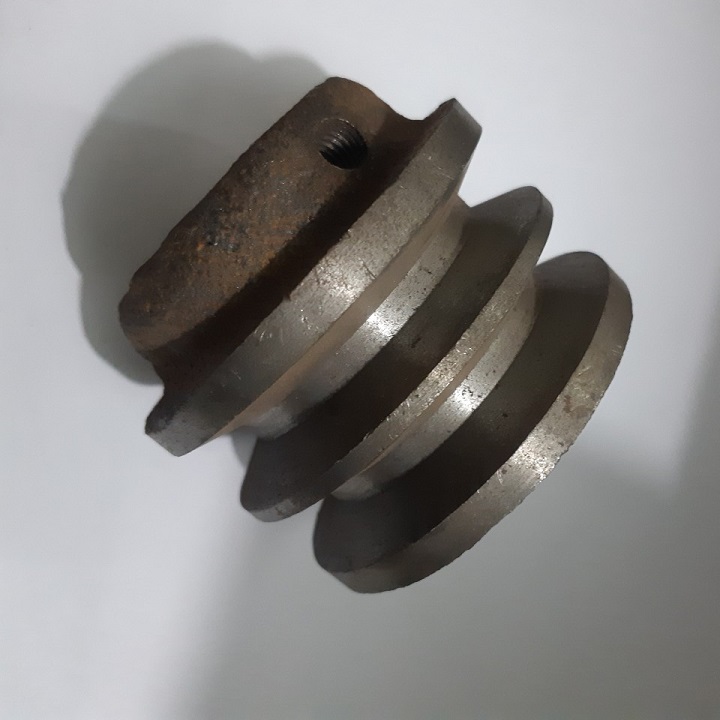 Puly sắt 7 phân cốt 16mm 2 rãnh a