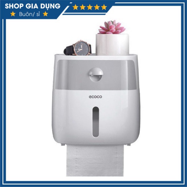 Hộp đựng giấy vệ sinh ecoco cao cấp 2 tầng đa năng