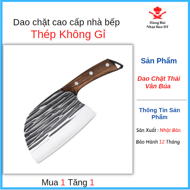 Dao chặt xương nhà bếp cao cấp nhật bản thiết kế thép không gỉ chuyên dùng để chặt thái siêu sắc