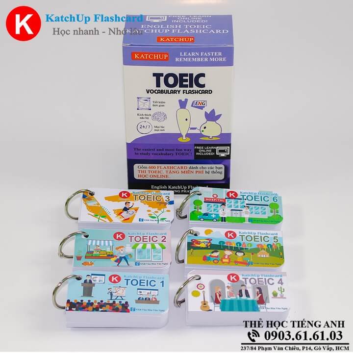 [HCM] Bộ Flashcard Tiếng Anh TOEIC – 3 loại giấy