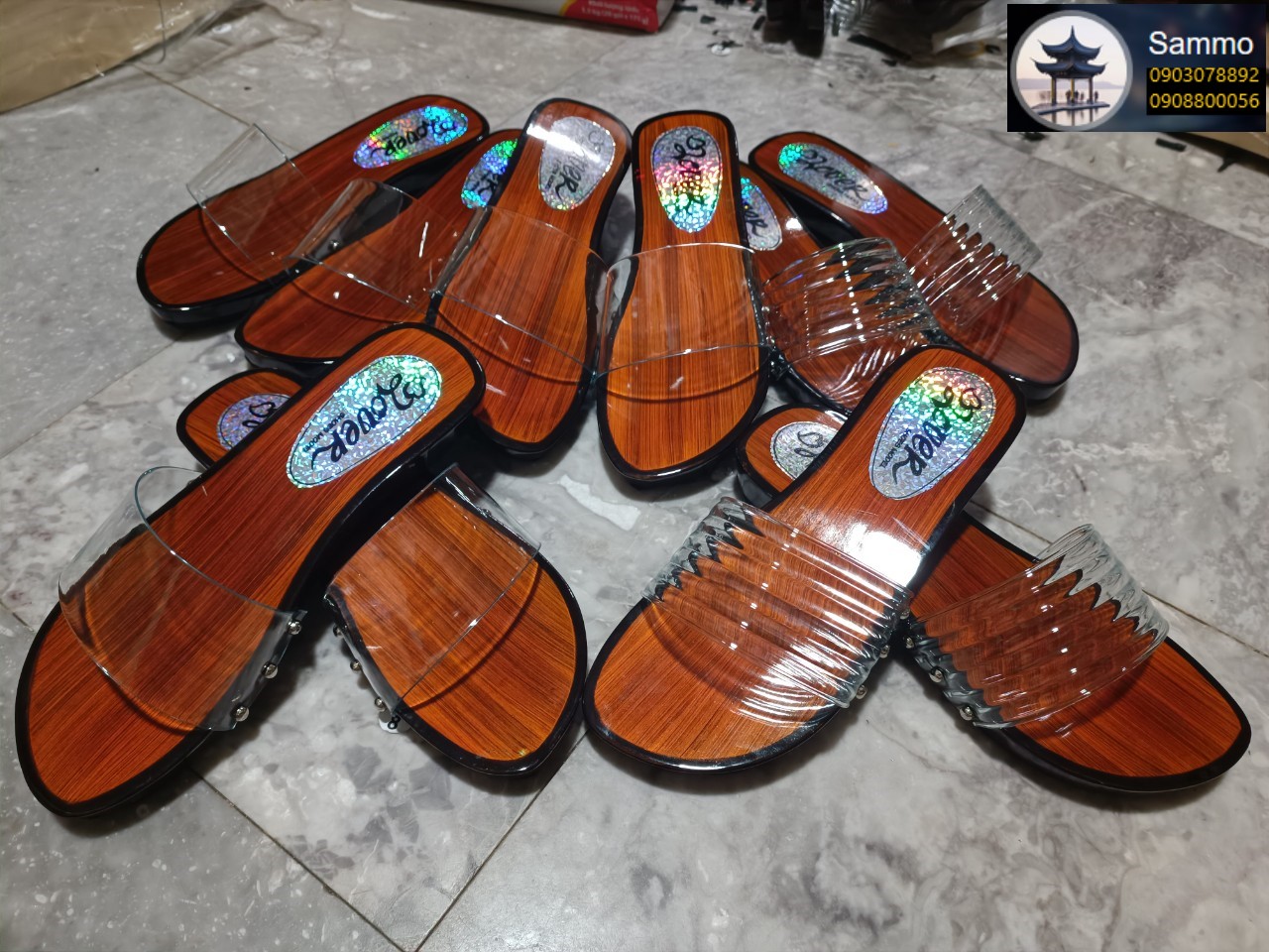 Guốc gỗ guốc mộc 2 phân và 5 phân quai trong