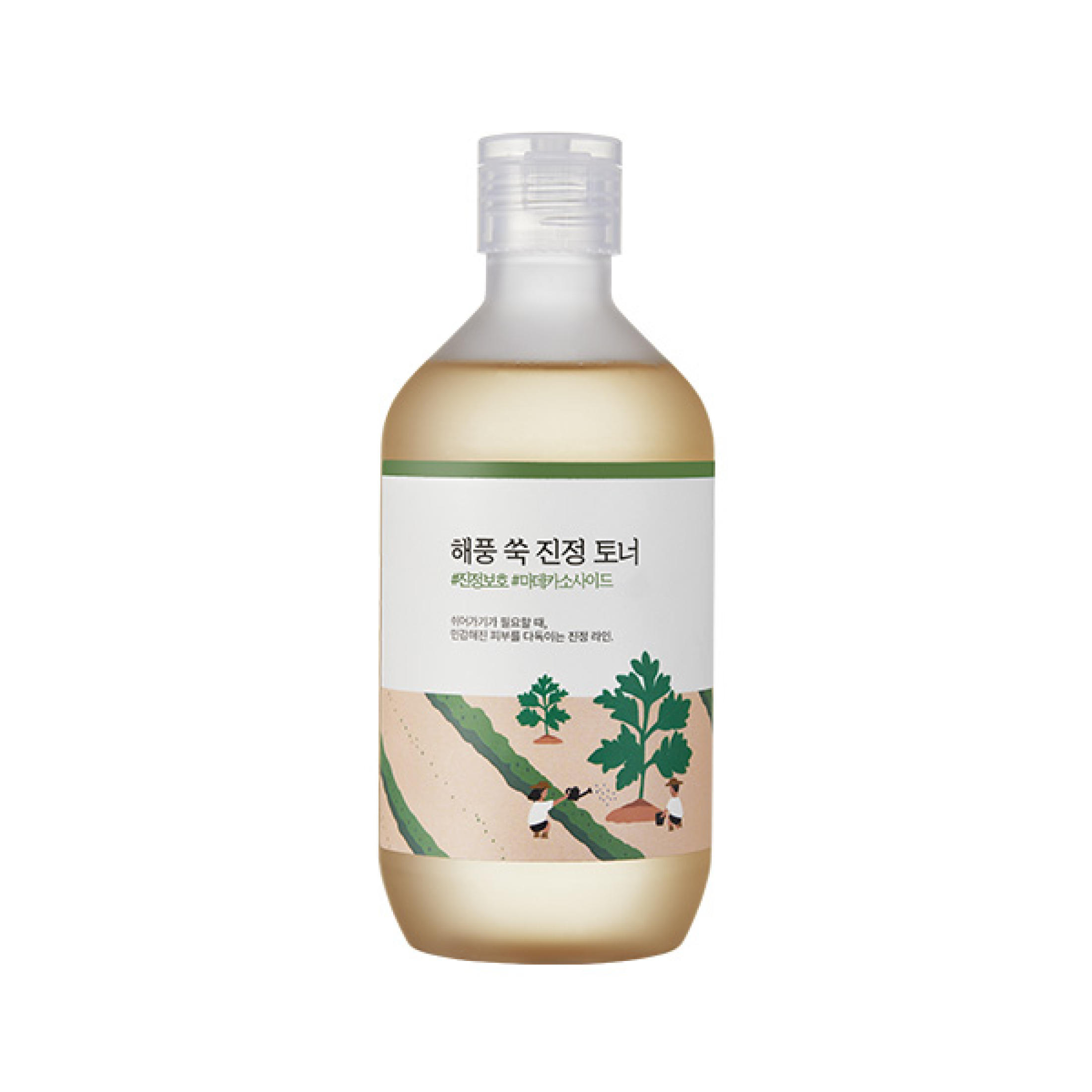 Nước cân bằng làm dịu chiết xuất ngải cứu ROUNDLAB Mugwort Calming Toner