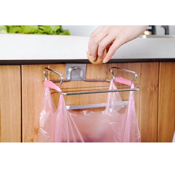 [HCM]Giá Treo Túi Rác inox Móc treo túi rác tiện lợi