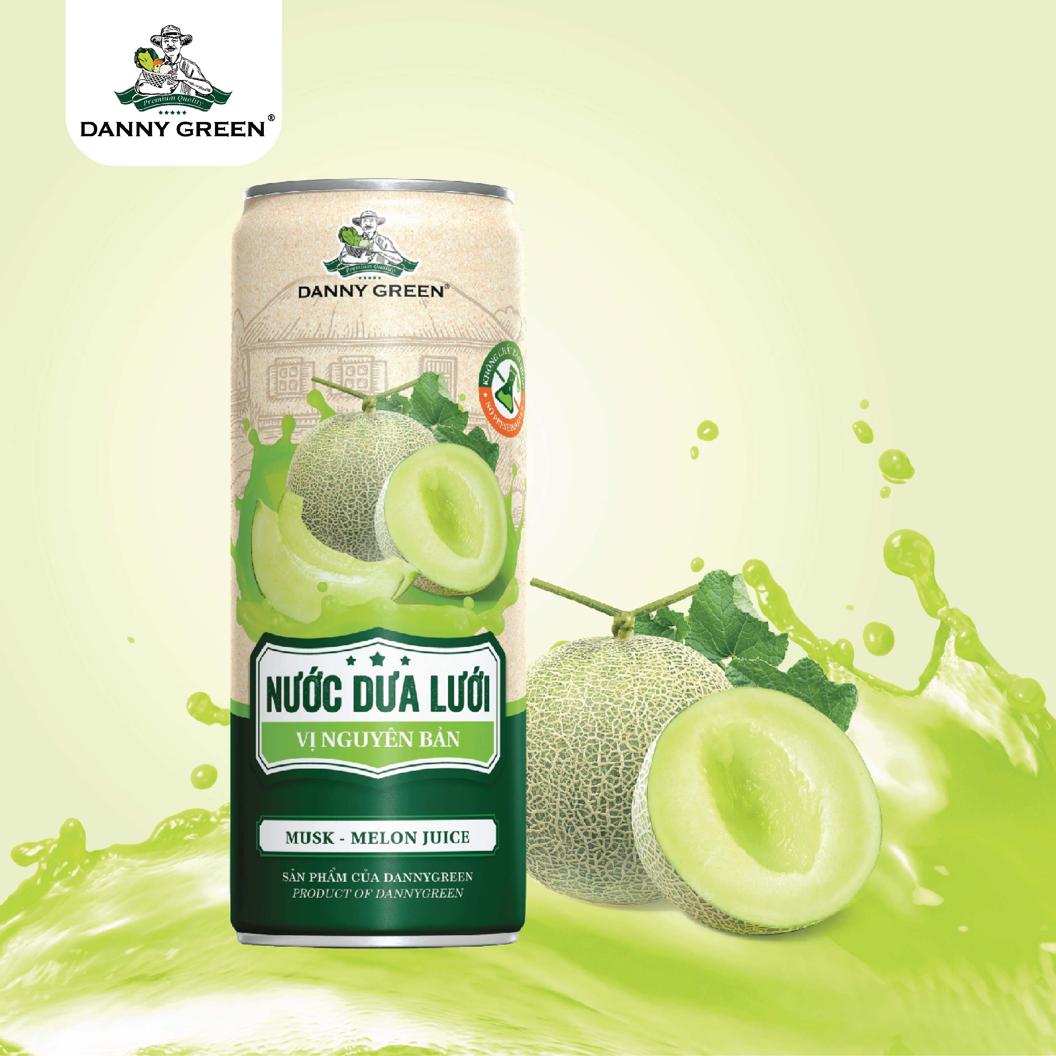 Nước Dưa Lưới Vị Nguyên Bản 320ml, làm từ dưa lưới hữu cơ