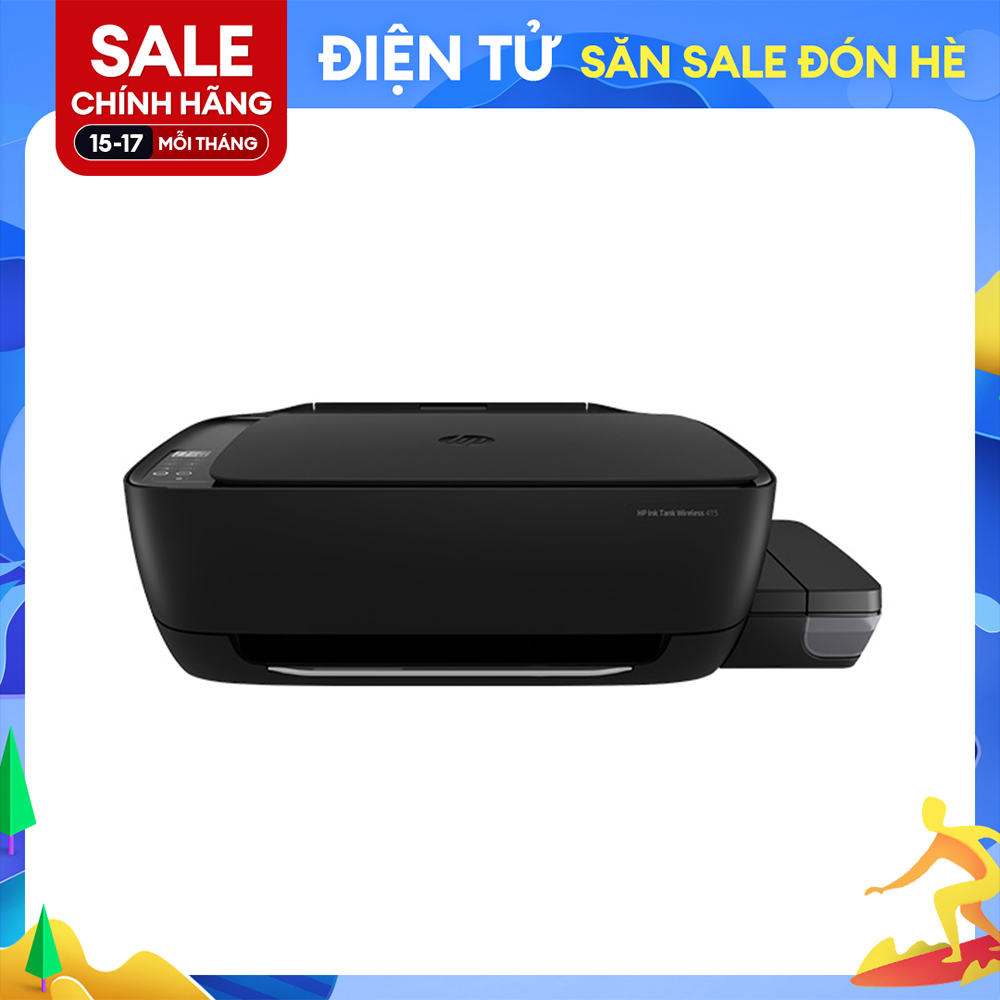 Máy in phun màu HP Ink Tank 415 All In One Wireless (Z4B53A) (Print copy scan wifi), Hàng chính hãng