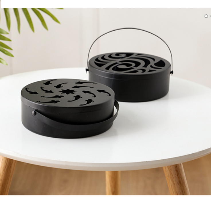 Hộp đốt nhang muỗi chuyên dụng, khay đựng hương muỗi an toàn chống cháy siêu tiện dụng