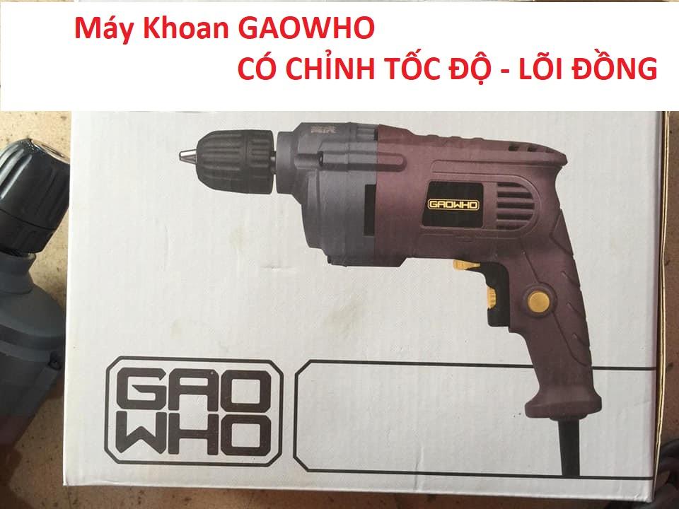 Máy Khoan GAOWHO ( Có chỉnh tốc độ - Lõi đồng )