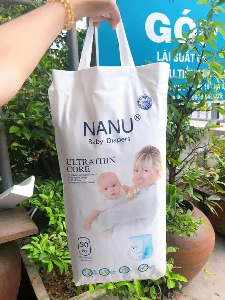 Bỉm tã nanu-combo 50miếng s/m/l/xl/xxl/xxxl