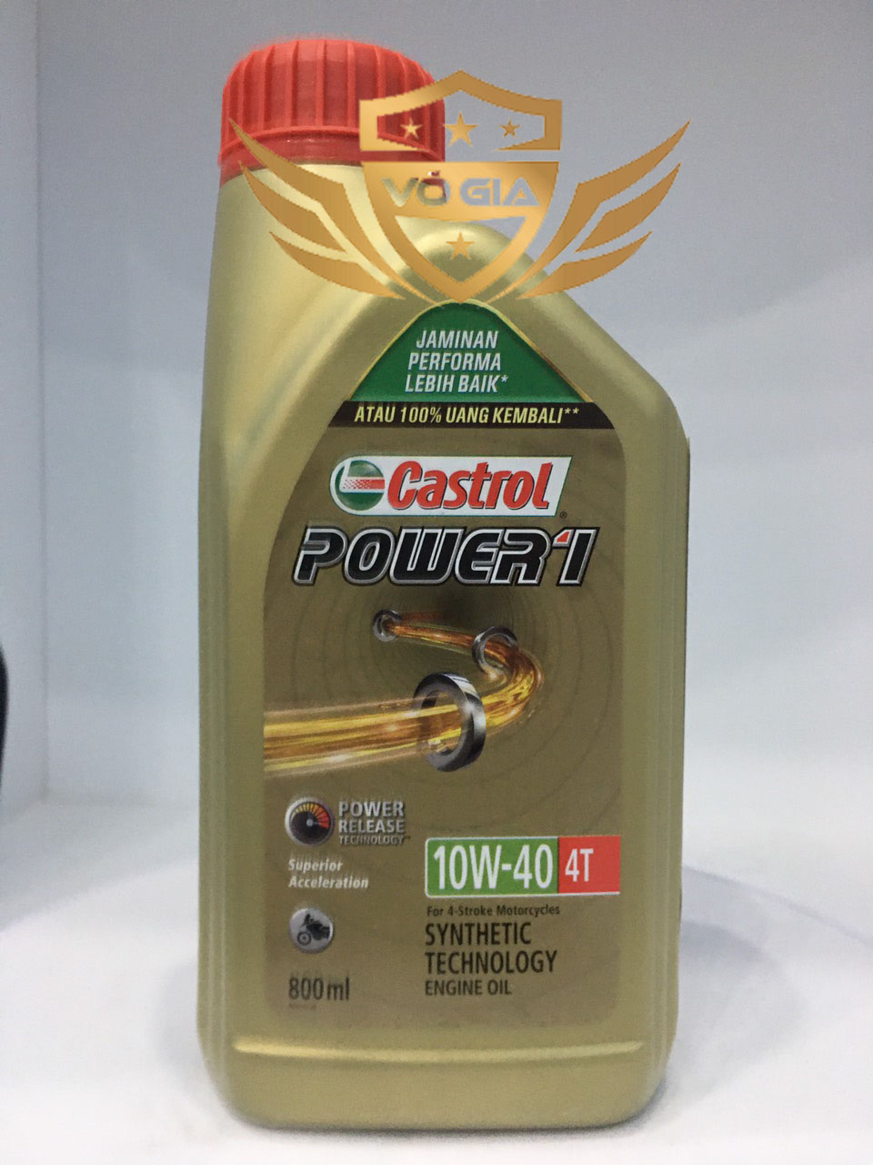 Nhớt xe số castrol power 10w40 4t 0.8l cao cấp cho xe số chính hãng