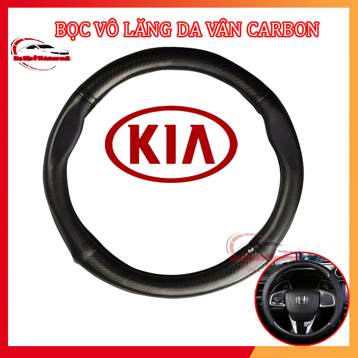 Bọc vô lăng Carbon KIA, Mitsubishi Xpander, Pajero, Attrage, Mirage, Triton, Outlander, Jolie, Lancer, Zinger, Grandis