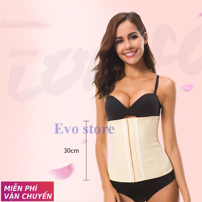 Đai nịt bụng cho eo thon gọn, gen nịt bụng Latex Giảm mỡ, hổ trợ khi tập gym Chất vải latex cao su mềm mịn, co giãn cực tốt.