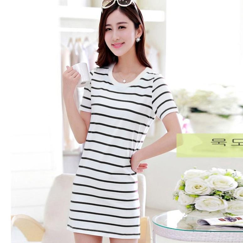 Váy Suông Kẻ Ngang