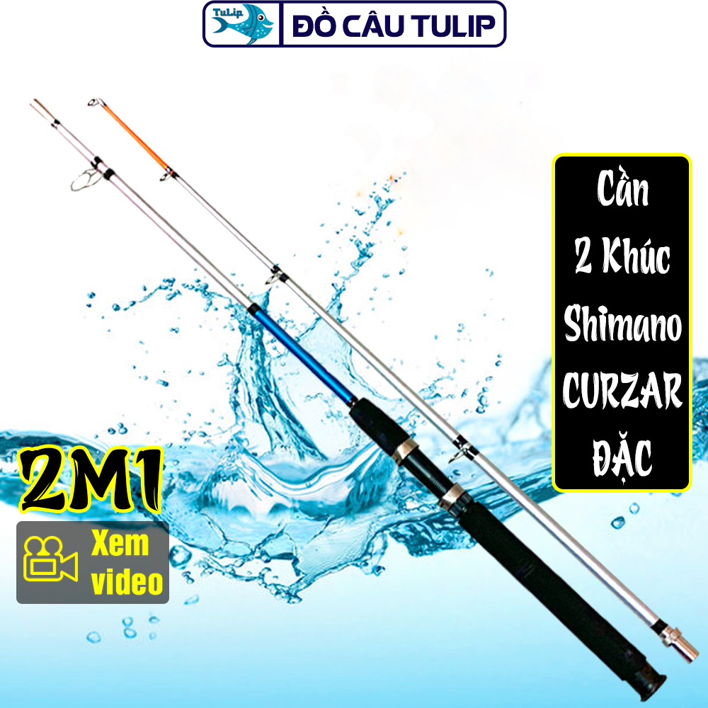 Cần câu cá 2 khúc đặc cruzar - cần câu lure - cần câu cá - cần câu máy đủ size : 2m1, 2m4, 2m7