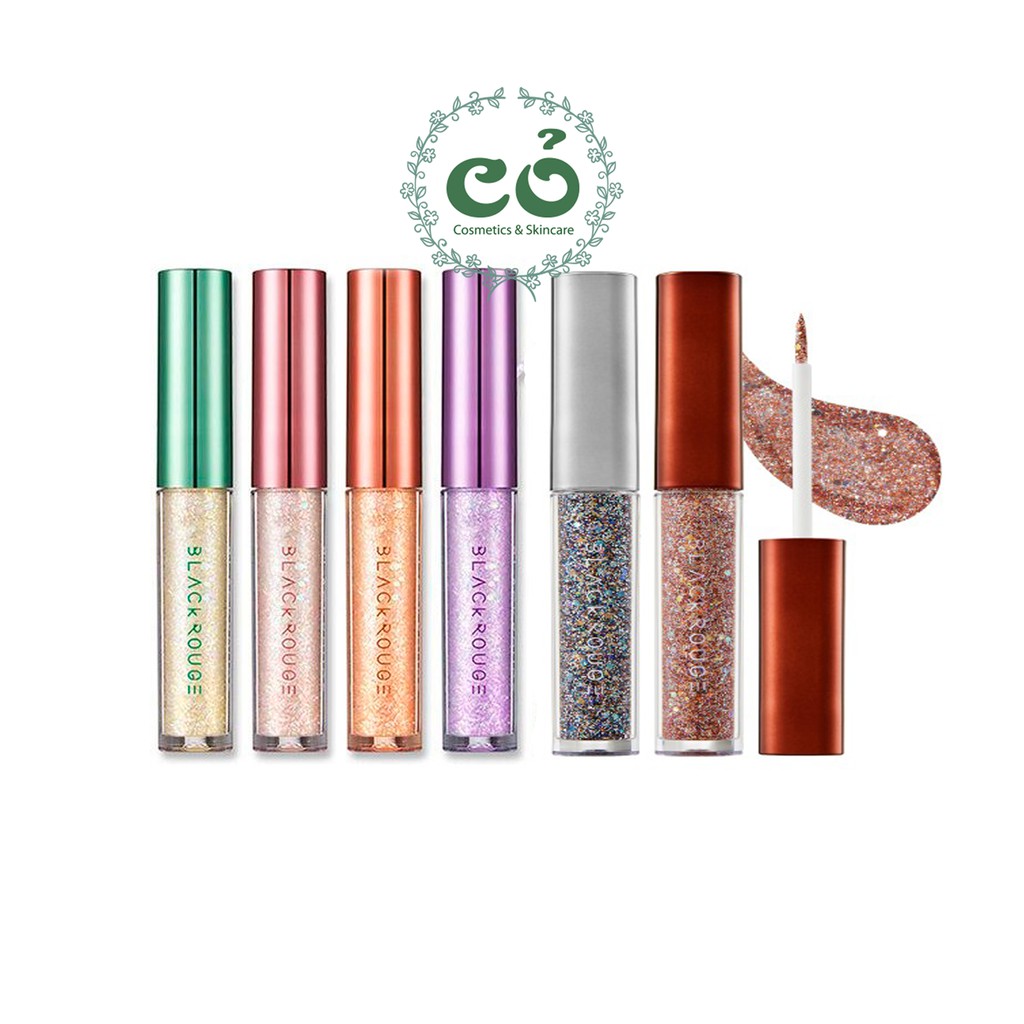 Kẻ mắt nhũ Black Rouge Pearlvely I Glitter