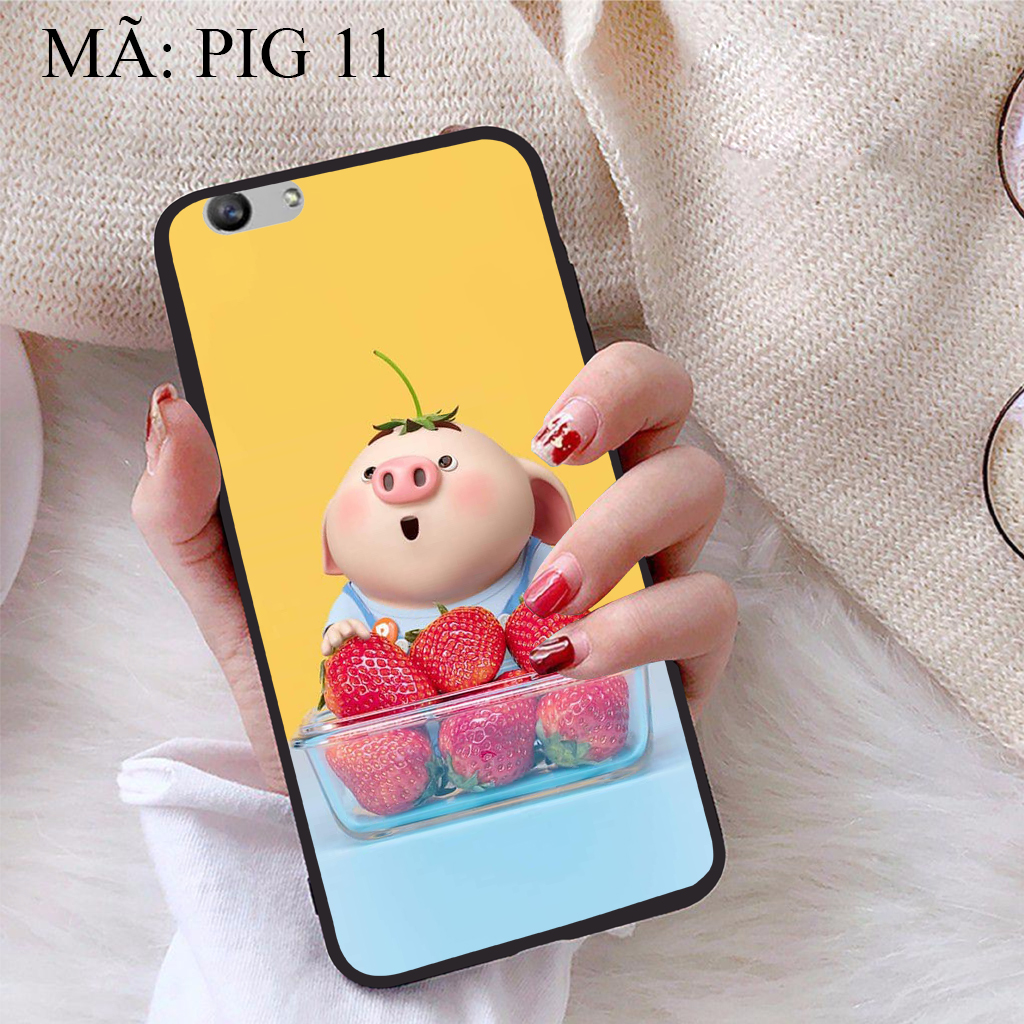 [HCM]Ốp lưng iCase dành cho Oppo F1S viền dẻo TPU BST Pig Cute