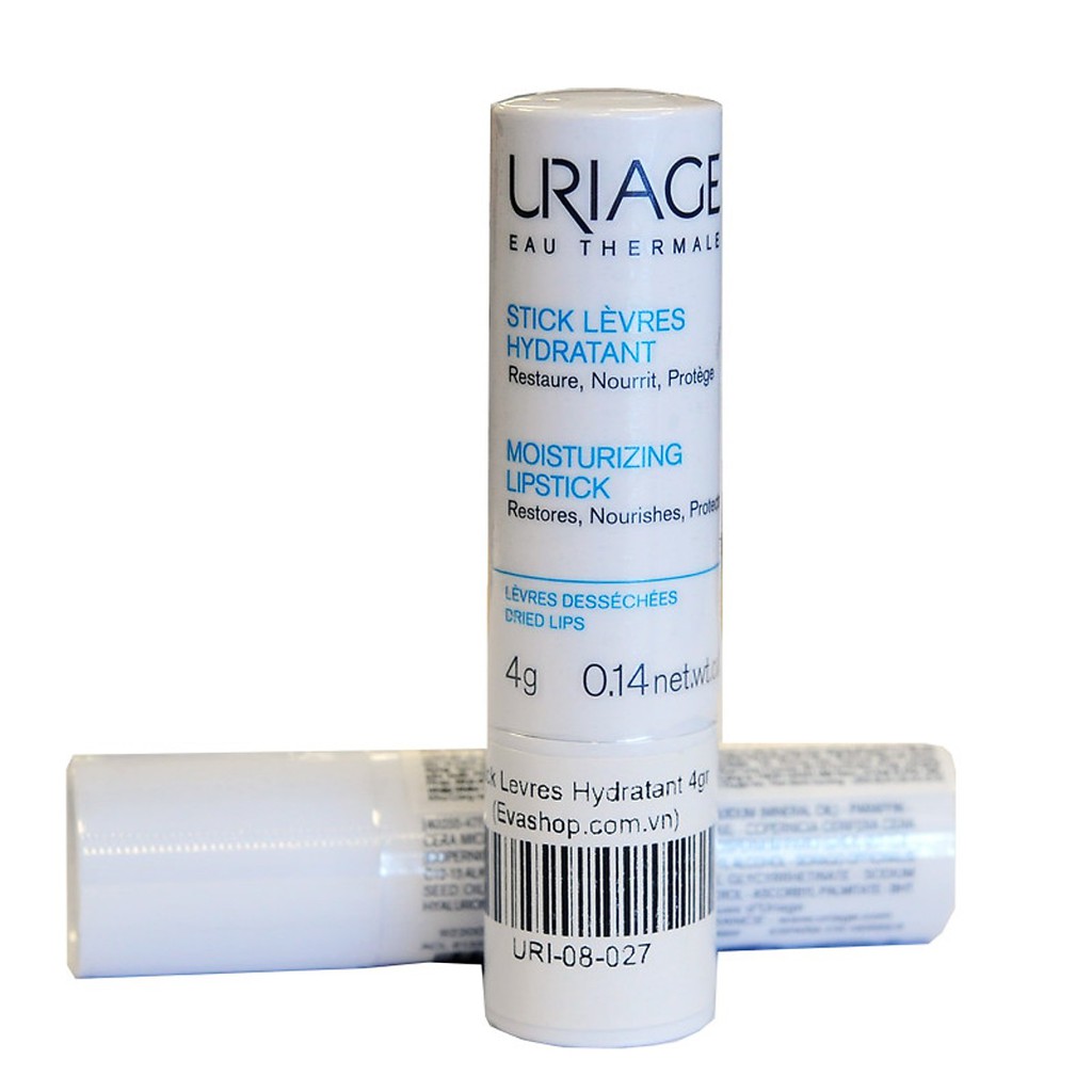 Son Uriage Stick Levers Hydratant - son dưỡng môi, dưỡng ẩm, bảo vệ và tái tạo môi, đặc biệt những vùng bị khô, nứt nẻ, tổn thương trên môi