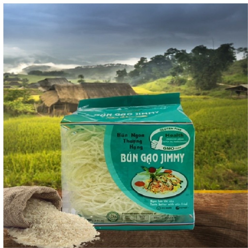 Bún gạo Jimmy 250g hàng xuất khẩu châu Âu, date mới nhất