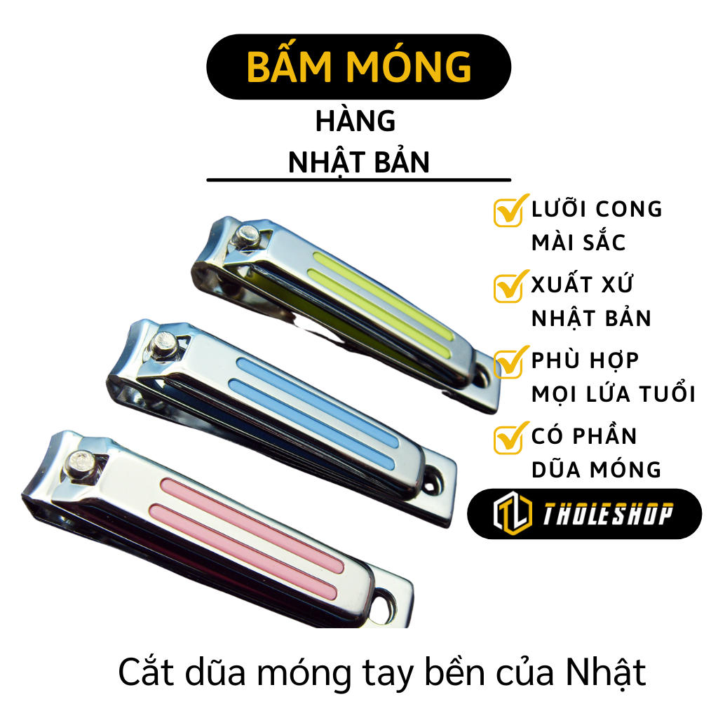 Bấm móng tay - Dụng cụ cắt móng tay cao cấp bằng thép không gỉ - Bấm móng tay sắc nhọn cao cấp giá sỉ