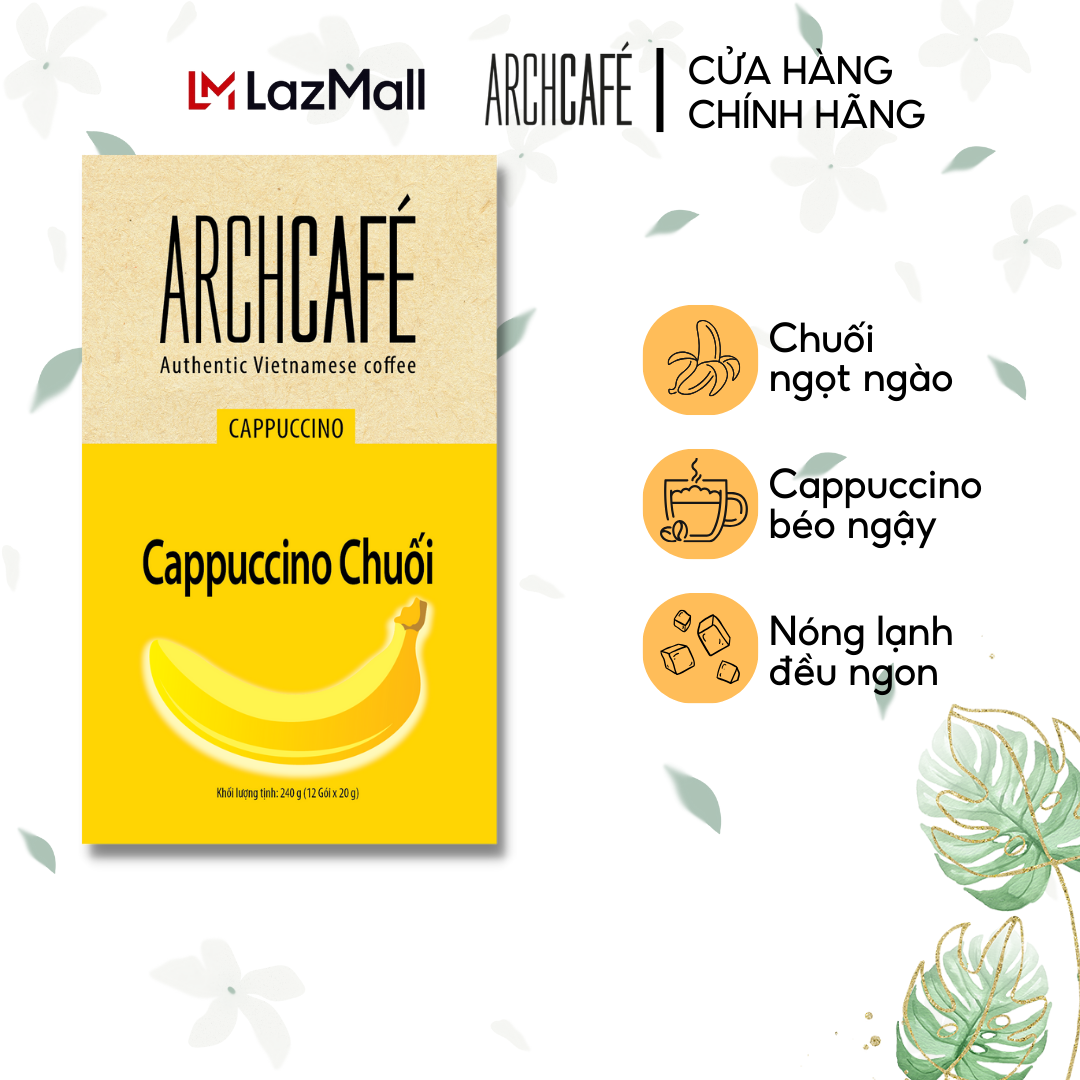 Cà phê Cappuccino Chuối - Cafe hoà tan Archcafé