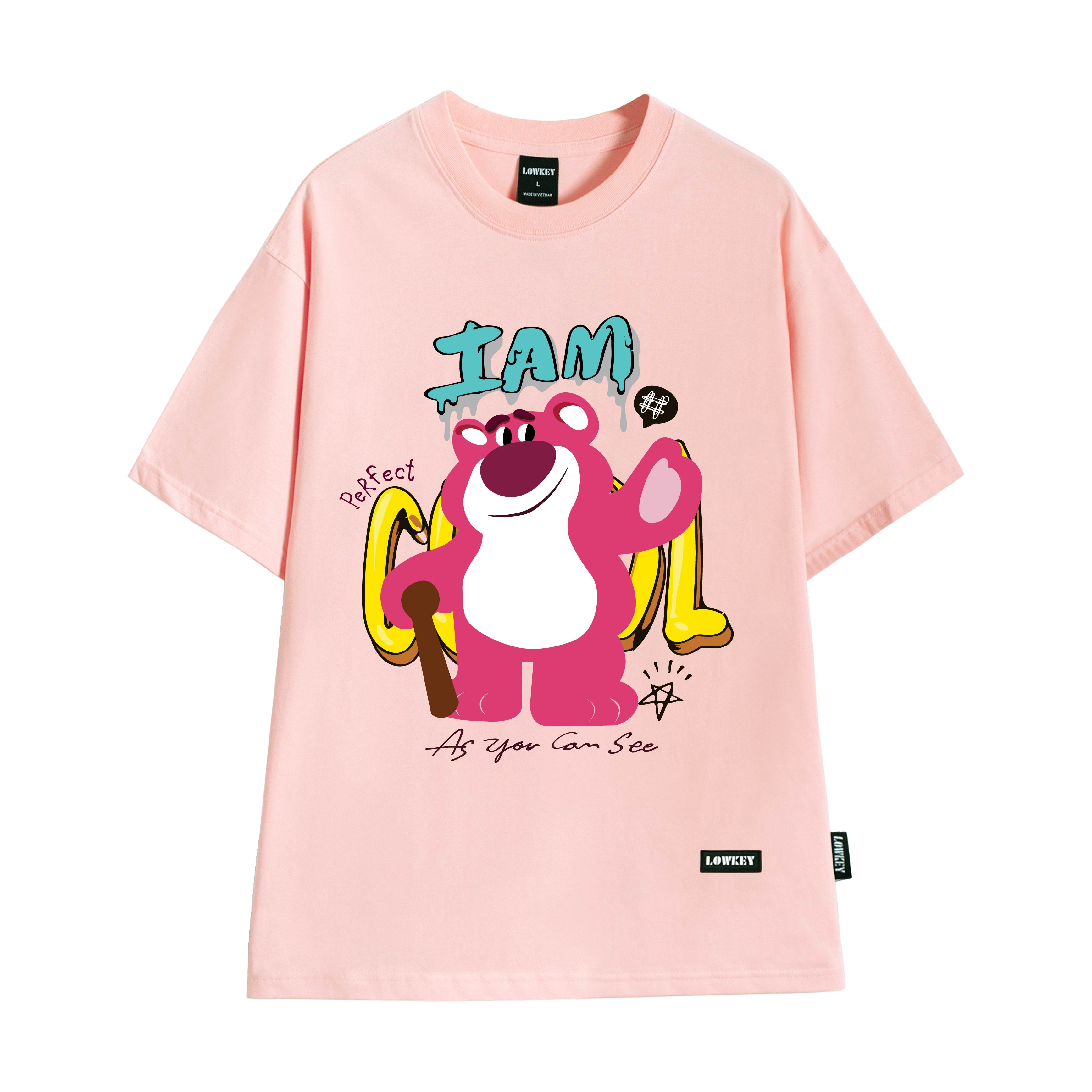Áo thun unisex cổ tròn I'm Cool LOTSO LOWKEY đẹp K0073 - Form oversize thoáng mát
