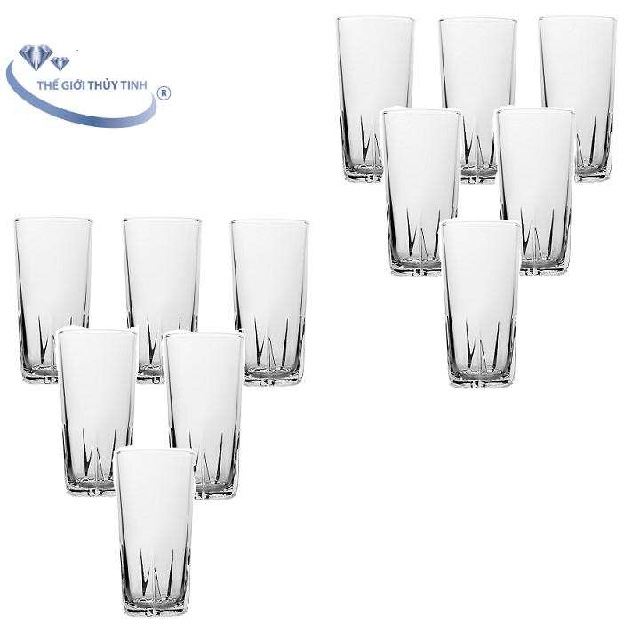 Bộ 12 Ly Cốc Thủy Tinh Uống Cà Phê 38K 295ML Cẩm Đạt