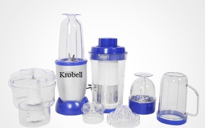 Máy xay sinh tố xay thịt xay hạt 2 lưỡi 6 cốc Krobell 2268