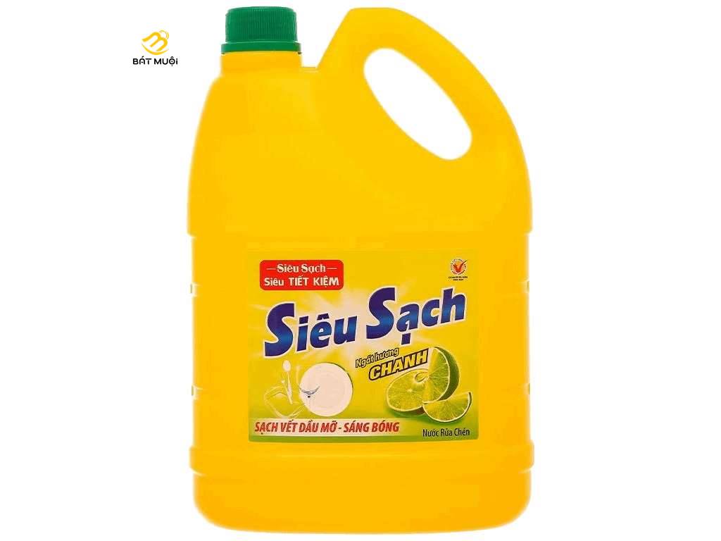 Nước rửa chén lix siêu sạch hương chanh can 3.6kg/ túi 3.5kg - cty bát muội