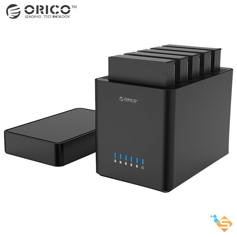 Hộp Ổ Cứng Từ Tính ORICO 3.5" 2 & 5 Khe SATA 3 USB 3.0 Type B DS Series DS200U3 DS500U3 - Bảo Hành Chính Hãng 1 Năm