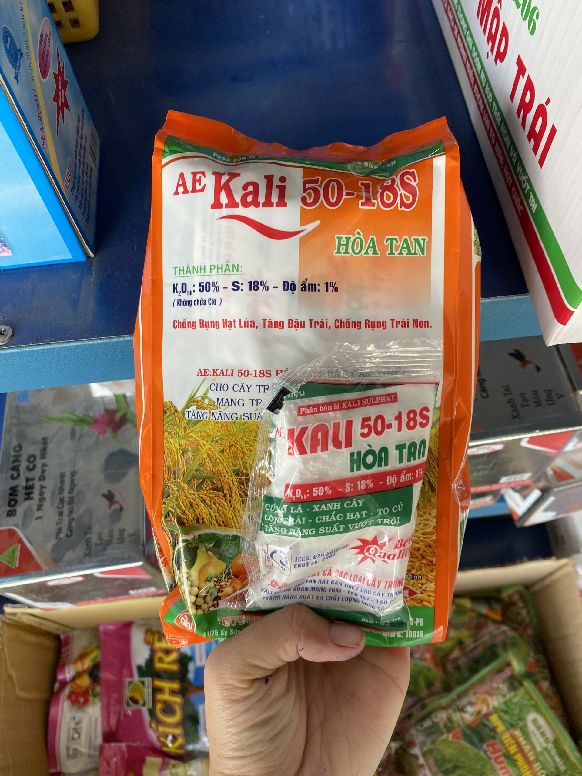Kali hòa tan - gồm 10 gói nhỏ