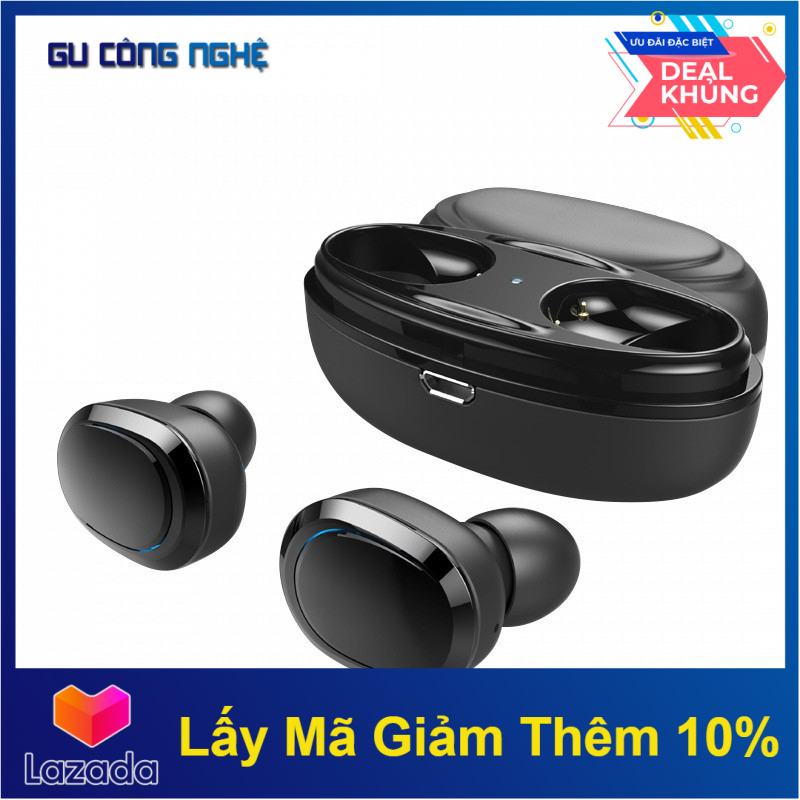 Tai nghe không dây chất lượng cao t12 tws kèm hộp sạc qb