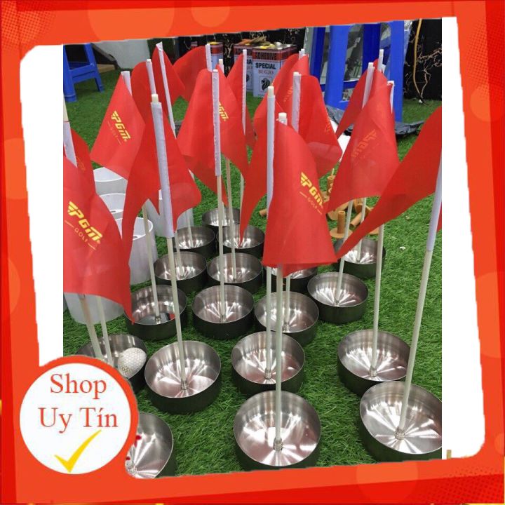 Bộ Cờ Lỗ Golf inox (1 hố cờ 2cm + 1 lá cờ PGM)