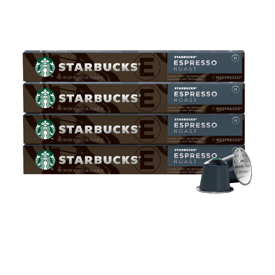 Starbucks® Espresso Roast by Nespresso® - PACK 40 Capsules, DATE 06/2025