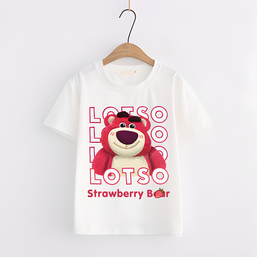 Áo Thun in hình Gấu dâu Lotso cực dễ thương cho bé - 2
