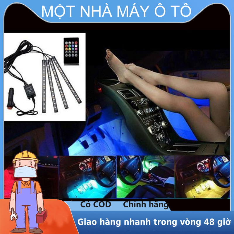 [codled gầm ô tô đèn led gầm ghế ô tô cảm biến đổi màu theo nhạc, có điều khiển tiện ích cho xe hơi đèn led gầm ghế ô tô