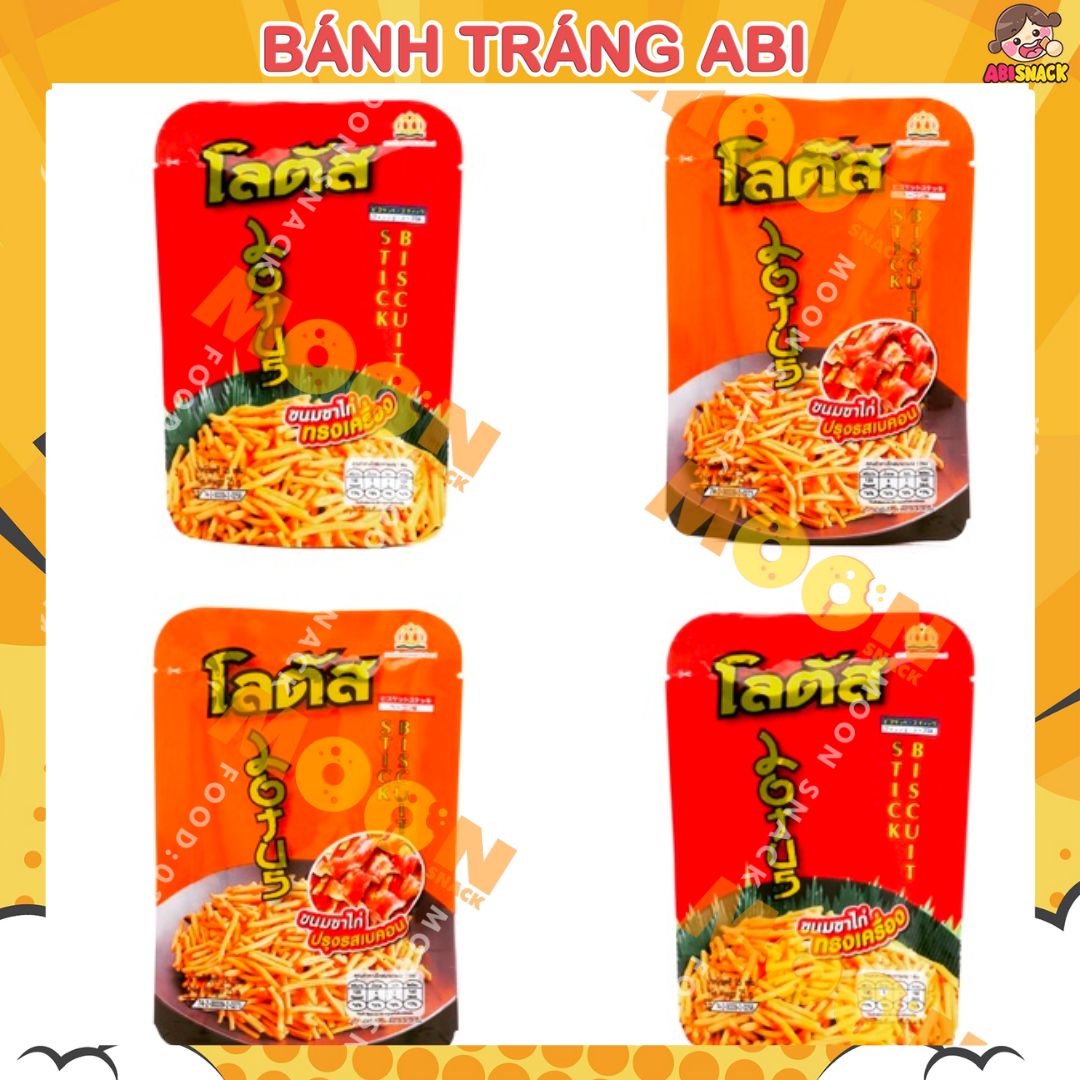 Snack bánh que cọng bim bim ăn vặt tăm que Dorkbua Thái Lan gói 20g 1gói