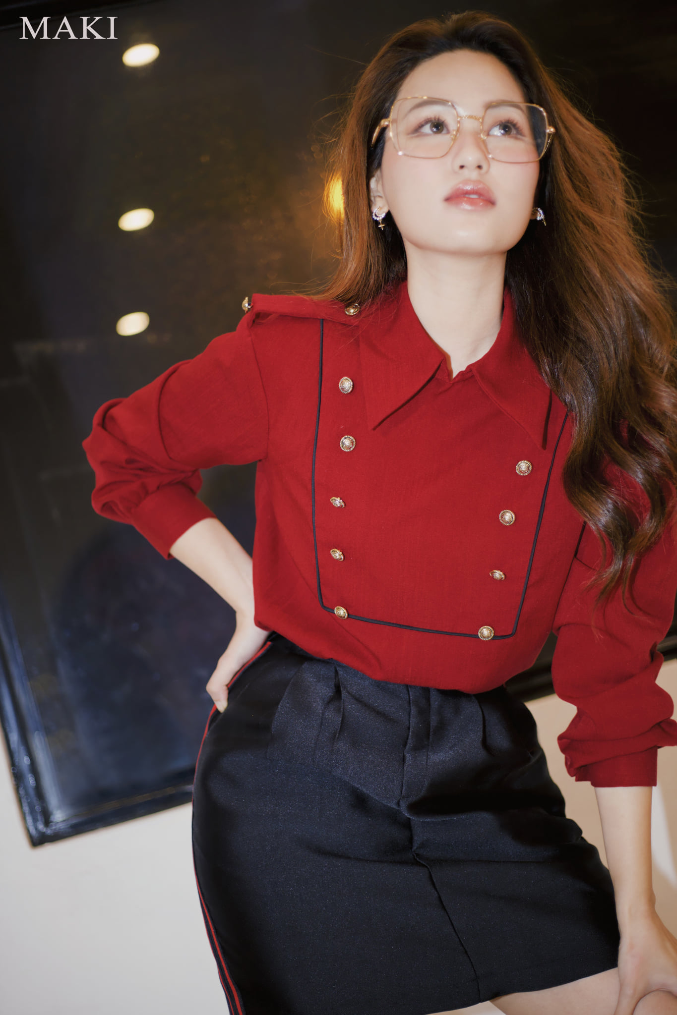Maki - lost love shirt - áo đỏ