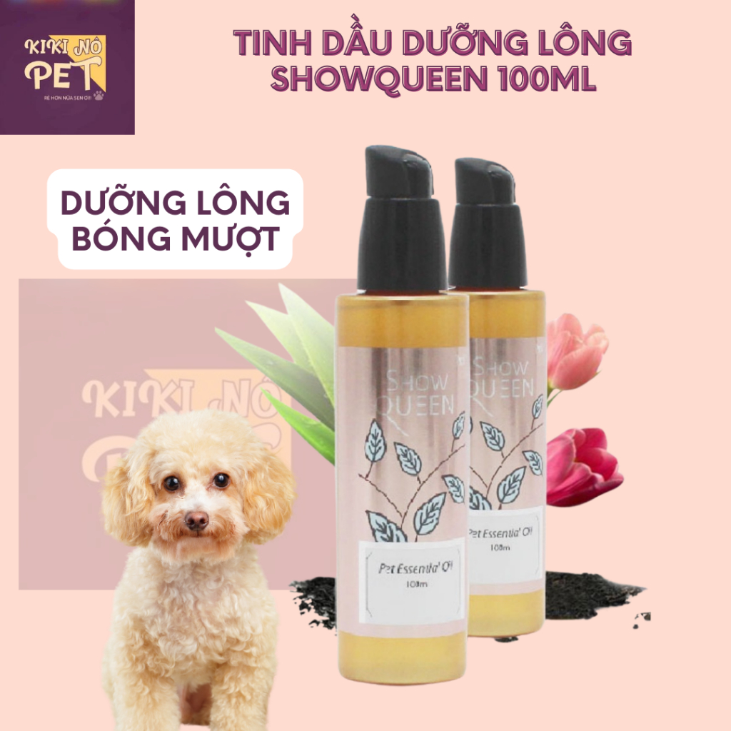 Tinh dầu dưỡng lông cho thú cưng pet essential oil show queen chai 100ml - kikino