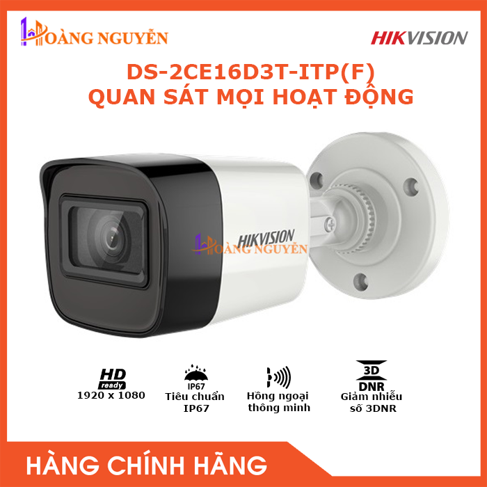 [HCM][NHÀ PHÂN PHỐI] Camera HIKVISION DS-2CE16D3T-ITP(F) 2.0Mp – Camera Giám Sát An Ninh – Công Nghệ Hoàng Nguyễn