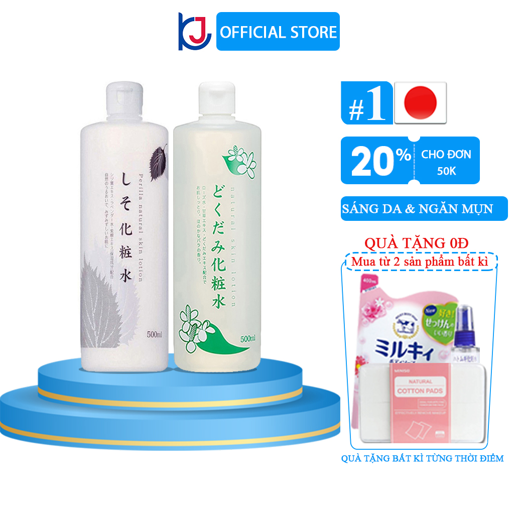 Nước Hoa Hồng Chiết Xuất Diếp Cá, Tía Tô Chinoshio Natural Skin Lotion 500ml