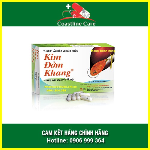 Kim Đởm Khang lợi tiểu, hỗ trợ giảm sỏi mật hộp 30 viên - CLC Pharmacy