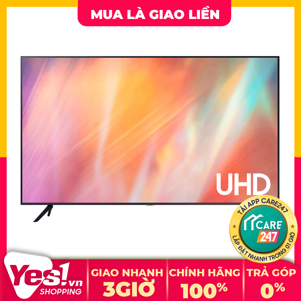 Smart Tivi Samsung 4K 50 inch UA50AU7700 - Bảo hành chính hãng - Voucher 10% lên đến 800K