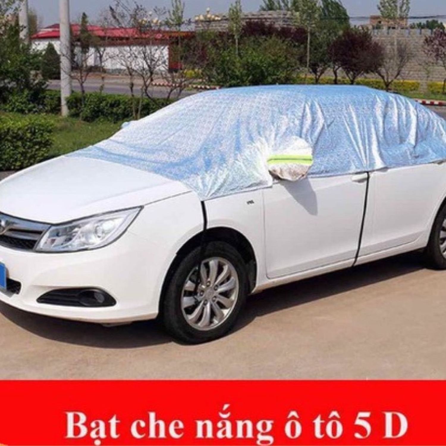 Bạt phủ nửa xe ô tô - Bạt che nóc xe hơi chống nóng, chống xước, chống mưa, cho các dòng xe Giá 179,000 Đồng*Miễn phí vận chuyển