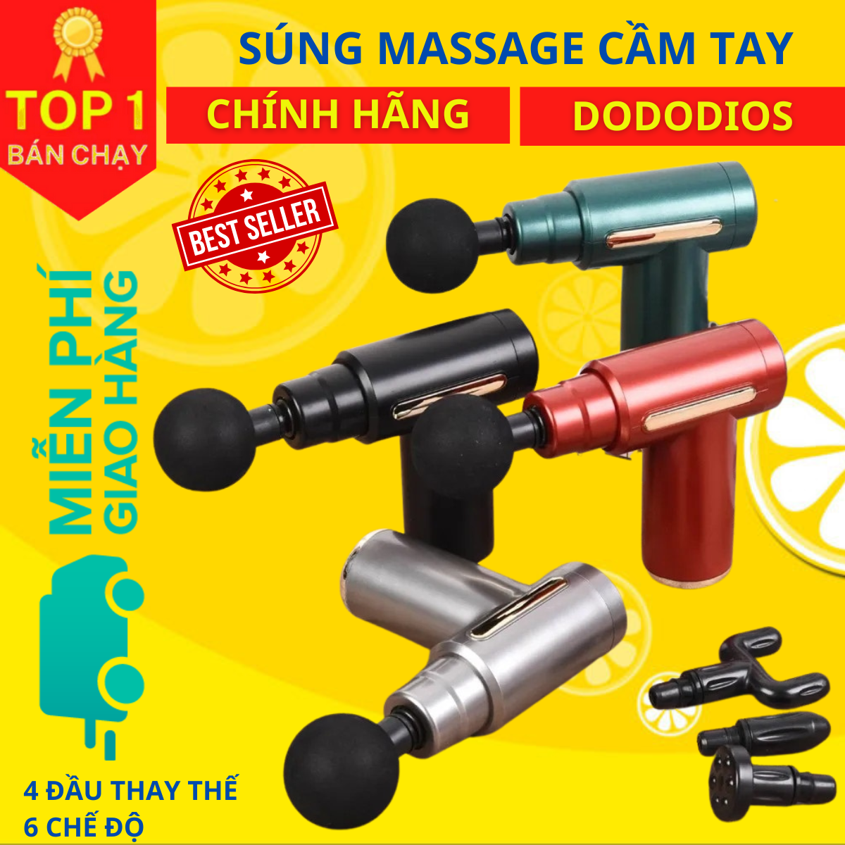 Máy Massage Cầm Tay Mini Chính Hãng - Dụng cụ hỗ trợ tập luyện thể thao