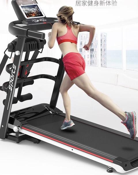 MÁY CHẠY BỘ SPORT KUNGFU ĐA NĂNG, 3HP,  14KM/H, có đánh tan mỡ, tập tạ,tập cơ bụng, đĩa xoay eo