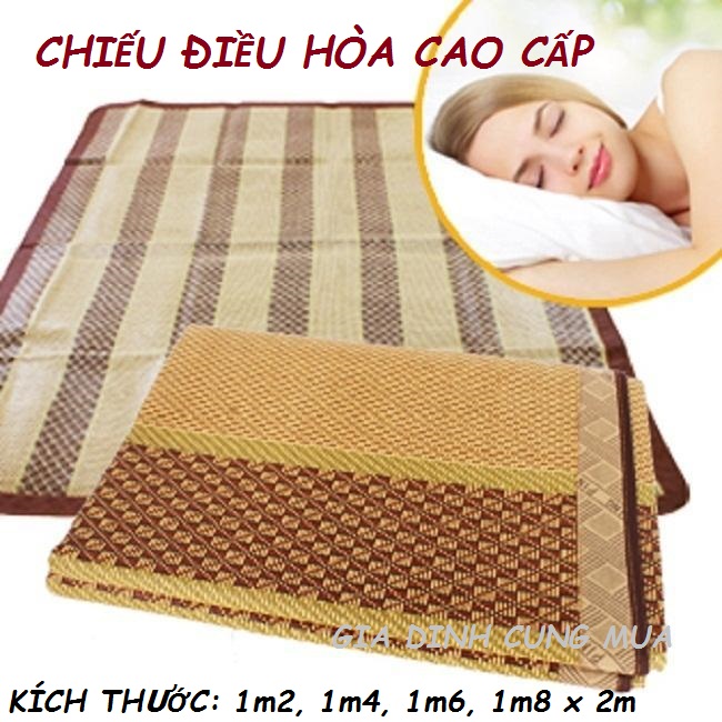 Chiếu điều hòa 1m2, 1m4, 1m6, 1m8 x 2m – đồ dùng phòng ngủ - phụ kiện giường ngủ - chiếu điều hòa sợi mây tổng hợp cao cấp - chiếu điều hòa thông minh -  mỏng, thoáng khí, mát rượi, bền đẹp