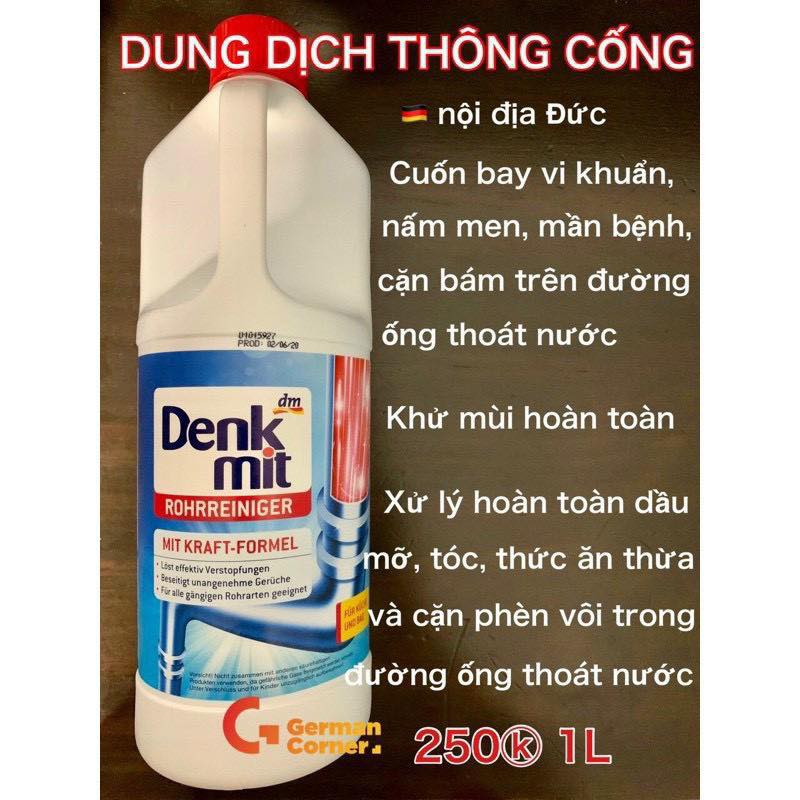 Dung dịch thông cống denkmit đức