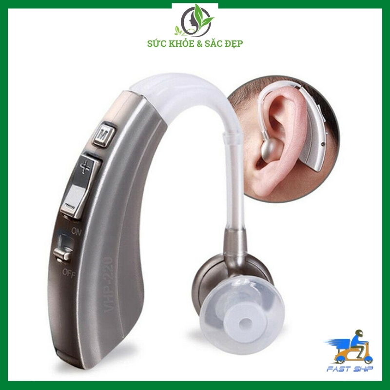Máy Trợ Thính Cho Người Già.Tai Nghe Trợ Thính Không Dây VHP220.Siêu lọc tiếng ồn, khuếch đại âm thanh